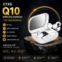 CYXG Q10 Wireless Earbuds Bluetooth 5.49 TWS Earphones with LED Display